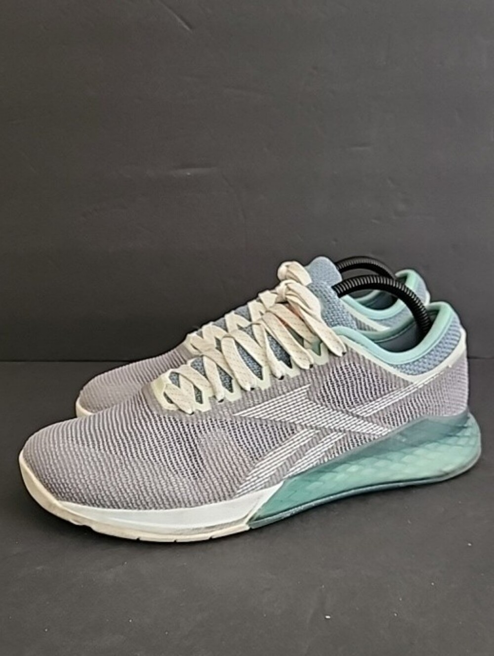 Reebok Nano 9 CrossFit Shoes Women's Size 9 Grey Teal Training Sneakers